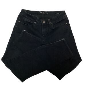 Black Max Jeans Skimmer Low Rise Cropped Skinny Stretch Ankle Zipper Size 6